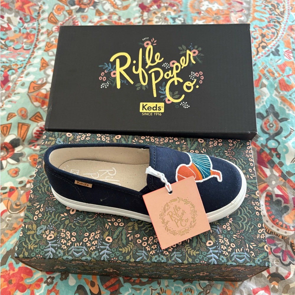 Keds Rifle Paper Kids Dachshund Shoes